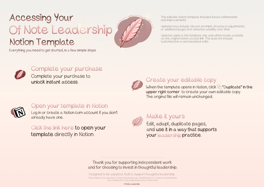 Leader Onboarding - First 30 Days | Notion Template
