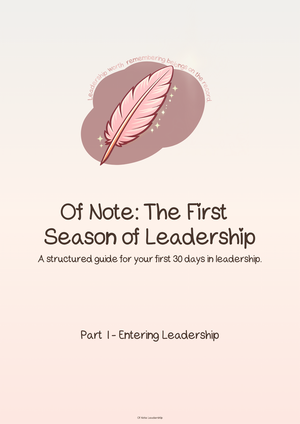 Leader Onboarding - First 30 Days | Notion Template